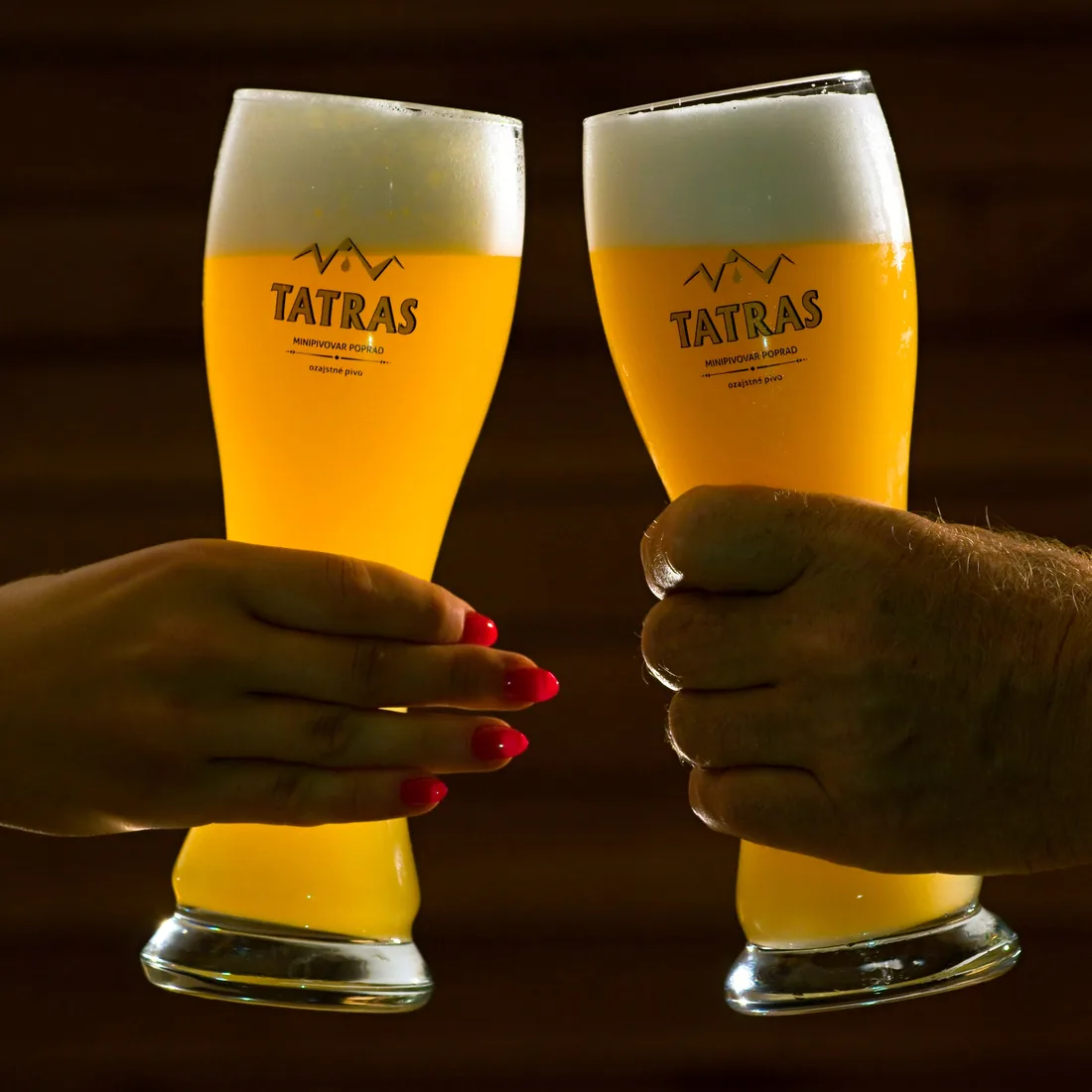 Pšeničné pivo Weizen 11° v pohári TATRAS